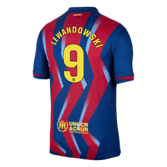 Męska Koszulka Czwarta Wyjazdowa Barcelona LEWANDOWSKI #9 2025/26