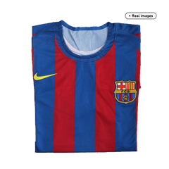 Koszulka Retro Domowa Barcelona 2005/06 - UCL - Topowe Koszulki Pilkarskie Sklep Internetowy