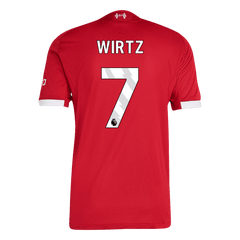 Męska Koszulka Domowa Liverpool WIRTZ #7 Wersja Piłkarska 2025/26 - Slim Fit - Topowe Koszulki Pilkarskie Sklep Internetowy