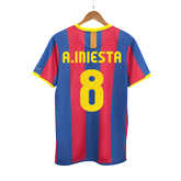 Męska Koszulka Retro Domowa Barcelona A.INIESTA #8 2010/11 - Topowe Koszulki Pilkarskie Sklep Internetowy