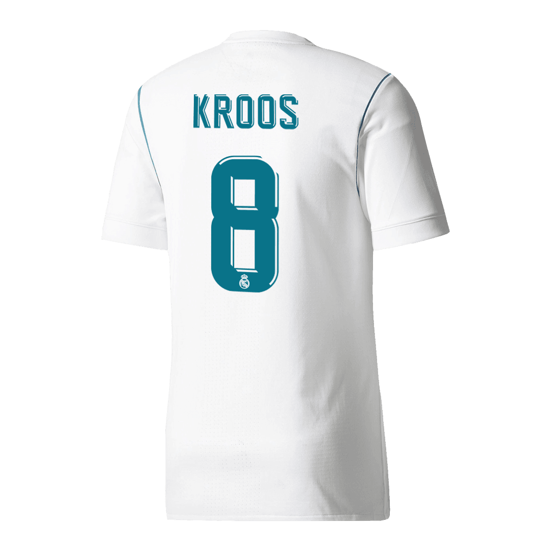 Męska Koszulka Retro Domowa Real Madryt KROOS #8 2017/18 - Topowe Koszulki Pilkarskie Sklep Internetowy