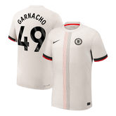 Męska Koszulka Wyjazdowa Chelsea GARNACHO #49 Wersja Piłkarska 2025/26 - Slim Fit - Topowe Koszulki Pilkarskie Sklep Internetowy