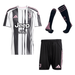 Męski Zestaw Domowa Juventus (Koszulka + Spodenki + Skarpety) 2025/26 - Topowe Koszulki Pilkarskie Sklep Internetowy