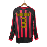Męska koszulka piłkarska z długim rękawem Retro MALDINI #3 2006/07 AC Milan Home - Topowe Koszulki Pilkarskie Sklep Internetowy
