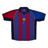 Koszulka Retro Domowa Barcelona 2001/02 - Topowe Koszulki Pilkarskie Sklep Internetowy