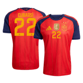 Męska domowa koszulka Hiszpanii Mundial 2026 – CUBARSÍ #22 (wersja zawodnicza)
