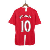 Retro ROONEY #10 2007/08 Męska Koszulka Domowa MU - Topowe Koszulki Pilkarskie Sklep Internetowy