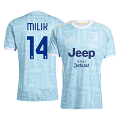 Męska Koszulka Wyjazdowa Juventus MILIK #14 2025/26 - Topowe Koszulki Pilkarskie Sklep Internetowy