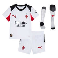 Dziecięcy Zestaw Wyjazdowa AC Milan (Koszulka + Spodenki + Skarpety) 2025/26