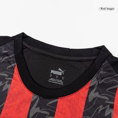 Męska Koszulka Domowa AC Milan Wersja Piłkarska 2025/26 - Slim Fit