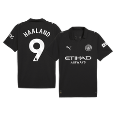Męska Koszulka Wyjazdowa Manchester City HAALAND #9 2025/26 - Topowe Koszulki Pilkarskie Sklep Internetowy