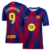 Męska Koszulka Domowa Barcelona LEWANDOWSKI #9 2025/26 - UCL - Topowe Koszulki Pilkarskie Sklep Internetowy
