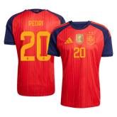 Męska domowa koszulka Hiszpanii Mundial 2026 – PEDRI #20