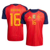 Męska domowa koszulka Hiszpanii Mundial 2026 – RODRIGO #16 (wersja zawodnicza)