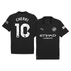 Męska Koszulka Wyjazdowa Manchester City CHERKI #10 2025/26