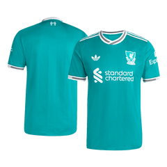 Męska Koszulka Trzecia Wyjazdowa Liverpool Wersja Piłkarska 2025/26 - Slim Fit - Topowe Koszulki Pilkarskie Sklep Internetowy