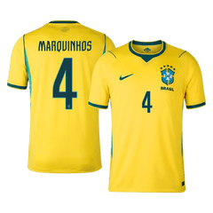 Męska domowa koszulka Brazylii Mundial 2026 – MARQUINHOS #4