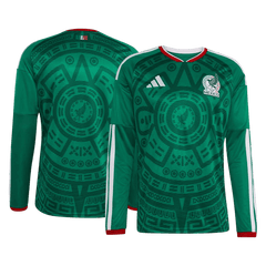 Męska Koszulka Domowa Mexico 2026 z Długim Rękawem - World Cup