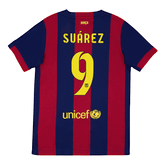 Męska Koszulka Retro SUÁREZ #9 Barcelona Domowa 2014/15 - Topowe Koszulki Pilkarskie Sklep Internetowy