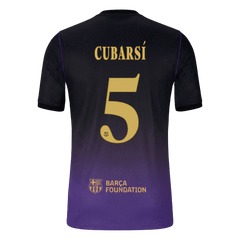 Męska wyjazdowa koszulka FC Barcelony 2026/27 – CUBARSÍ #5 (wersja zawodnicza, UCL)