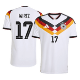 Męska koszulka Niemiec domowa WIRTZ #17 wersja zawodnicza – Mundial 2026