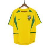 Męska Koszulka Retro Domowa Brazil 2002/03 - Topowe Koszulki Pilkarskie Sklep Internetowy