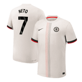 Męska Koszulka Wyjazdowa Chelsea NETO #7 Wersja Piłkarska 2025/26 - Slim Fit - Topowe Koszulki Pilkarskie Sklep Internetowy