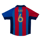 Koszulka Retro Domowa Barcelona XAVI #6 2001/02 - Topowe Koszulki Pilkarskie Sklep Internetowy