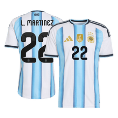Męska koszulka Argentyny domowa L. MARTINEZ #22 wersja zawodnicza – Mundial 2026