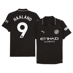 Męska Koszulka Wyjazdowa Manchester City HAALAND #9 Wersja Piłkarska 2025/26 - Slim Fit - Topowe Koszulki Pilkarskie Sklep Internetowy