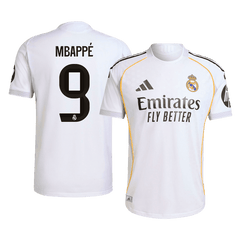 Męska Koszulka Domowa Real Madryt MBAPPÉ #9 Wersja Piłkarska 2025/26 - Slim Fit - Topowe Koszulki Pilkarskie Sklep Internetowy
