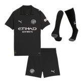 Dziecięcy Zestaw Wyjazdowa Manchester City (Koszulka + Spodenki + Skarpety) 2025/26