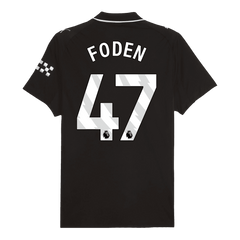 Męska Koszulka Wyjazdowa Manchester City FODEN #47 Wersja Piłkarska 2025/26 - Slim Fit - Topowe Koszulki Pilkarskie Sklep Internetowy
