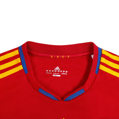 Męska Koszulka Retro Domowa Spain World Cup SILVA #21 2010 - Topowe Koszulki Pilkarskie Sklep Internetowy