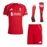 Męski Zestaw Domowa Liverpool (Koszulka + Spodenki + Skarpety) 2025/26