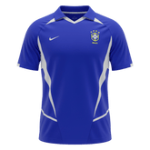 Męska Koszulka Retro Wyjazdowa Brazil 2002