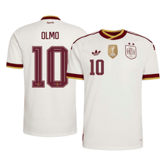 Męska koszulka Hiszpanii Champion Edition wyjazdowa OLMO #10 wersja zawodnicza - Mundial 2026