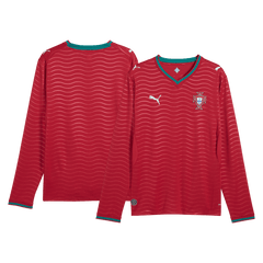 Męska Koszulka Domowa Portugal 2026 z Długim Rękawem - World Cup