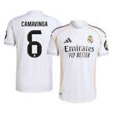 Męska Koszulka Domowa Real Madrid CAMAVINGA #6 Wersja Piłkarska 2025/26 - Slim Fit - Topowe Koszulki Pilkarskie Sklep Internetowy