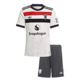 Dziecięca koszulka piłkarska Manchester United Third Away (koszulka+spodenki) 2024/25 - Topowe Koszulki Pilkarskie Sklep Internetowy