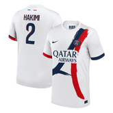 Męska Koszulka Wyjazdowa PSG HAKIMI #2 Wersja Piłkarska 2025/26 - Slim Fit