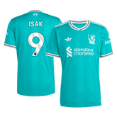 Męska Koszulka Trzecia Wyjazdowa Liverpool ISAK #9 2025/26 - Topowe Koszulki Pilkarskie Sklep Internetowy