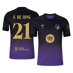 Męska wyjazdowa koszulka FC Barcelony 2026/27 – F. DE JONG #21 (wersja zawodnicza, UCL)