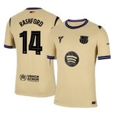 Męska Koszulka Wyjazdowa FC Barcelona RASHFORD #14 Wersja Piłkarska 2025/26 - UCL - Slim Fit