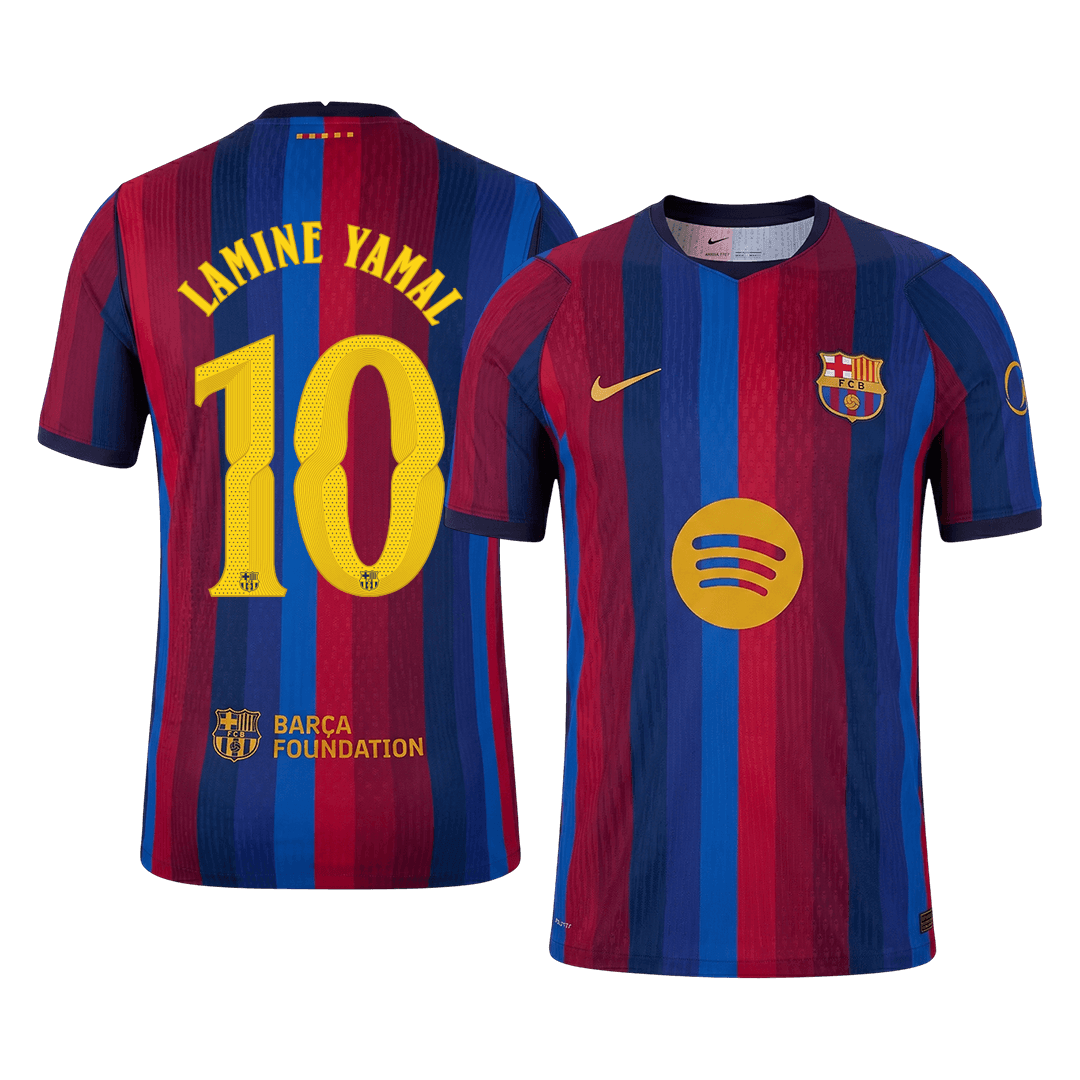 Męska domowa koszulka FC Barcelony 2026/27 – LAMINE YAMAL #10 (wersja zawodnicza, UCL)
