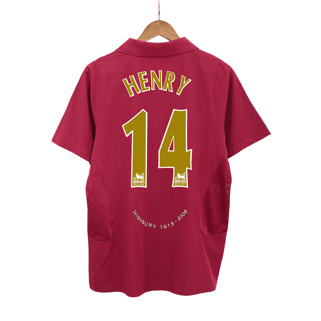 HENRY #14 Męska retro domowa koszulka Arsenal 05/06 - Topowe Koszulki Pilkarskie Sklep Internetowy