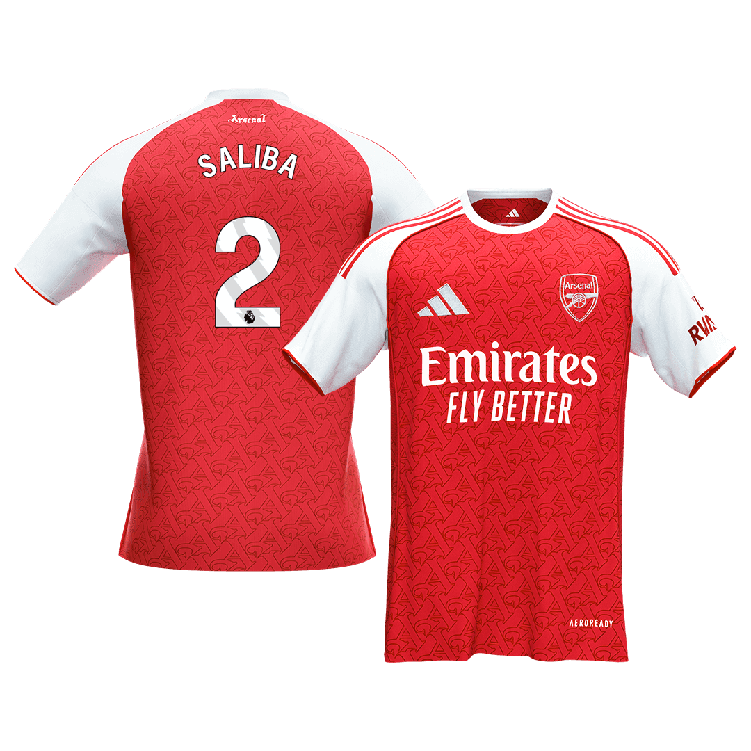 Męska Koszulka Domowa Arsenal SALIBA #2 2025/26 [PREMIUM] - Topowe Koszulki Pilkarskie Sklep Internetowy