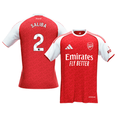Męska Koszulka Domowa Arsenal SALIBA #2 2025/26 [PREMIUM] - Topowe Koszulki Pilkarskie Sklep Internetowy