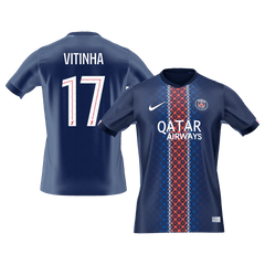 Męska Koszulka Domowa PSG VITINHA #17 2025/26 [PREMIUM]