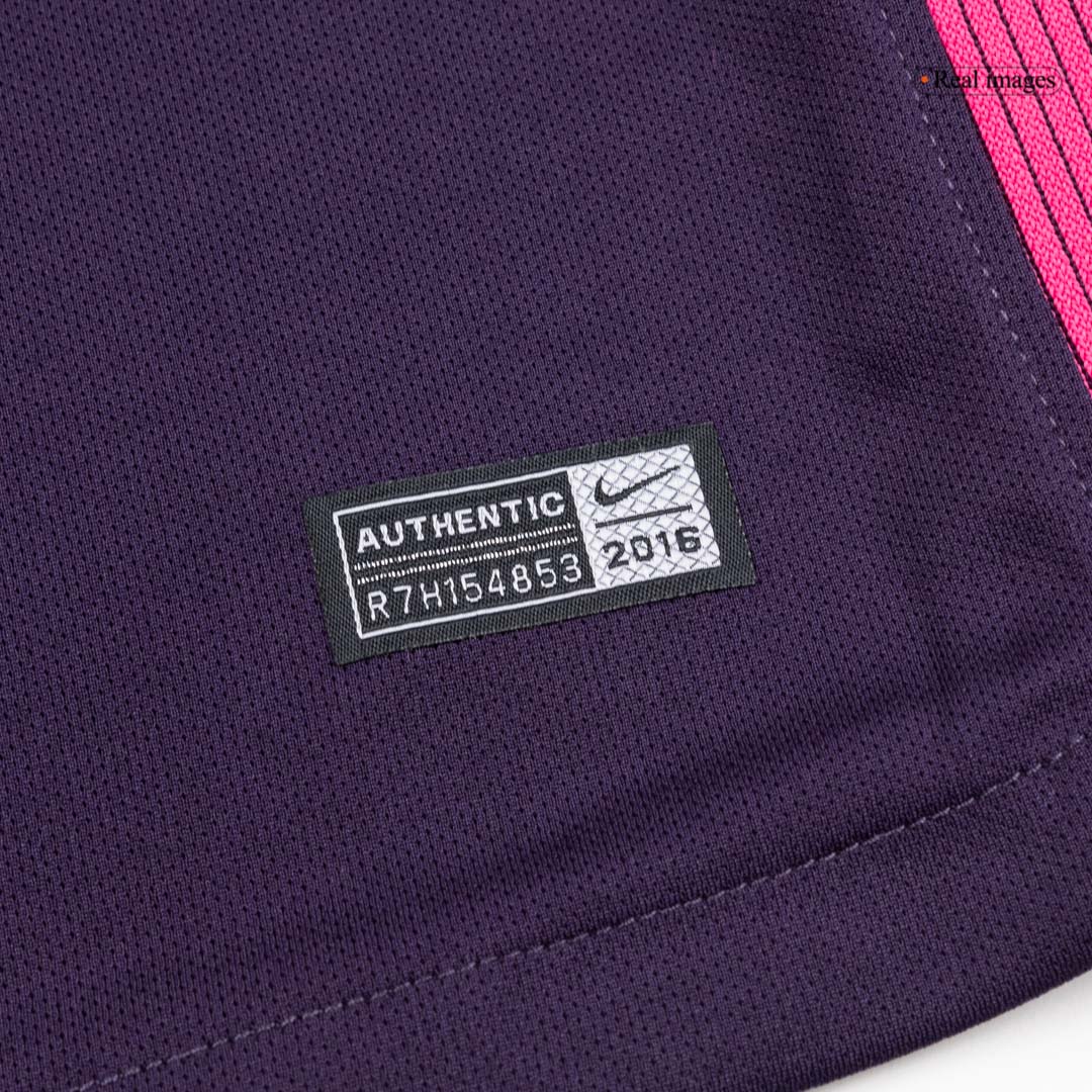 Męska Koszulka Retro Wyjazdowa Barcelona 2016/17